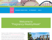 Tablet Screenshot of pregnancy-weekbyweek.com